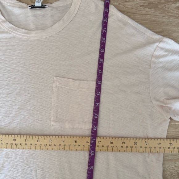 James‎ Perse 3 Large NEW Oversized Pocket Tee Lightweight Pale Pink Sheer Lounge - Picture 5 of 5